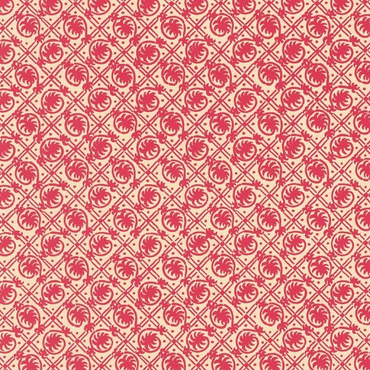 Red Geometric Palm Print Italian Paper ~ Carta Varese Italy